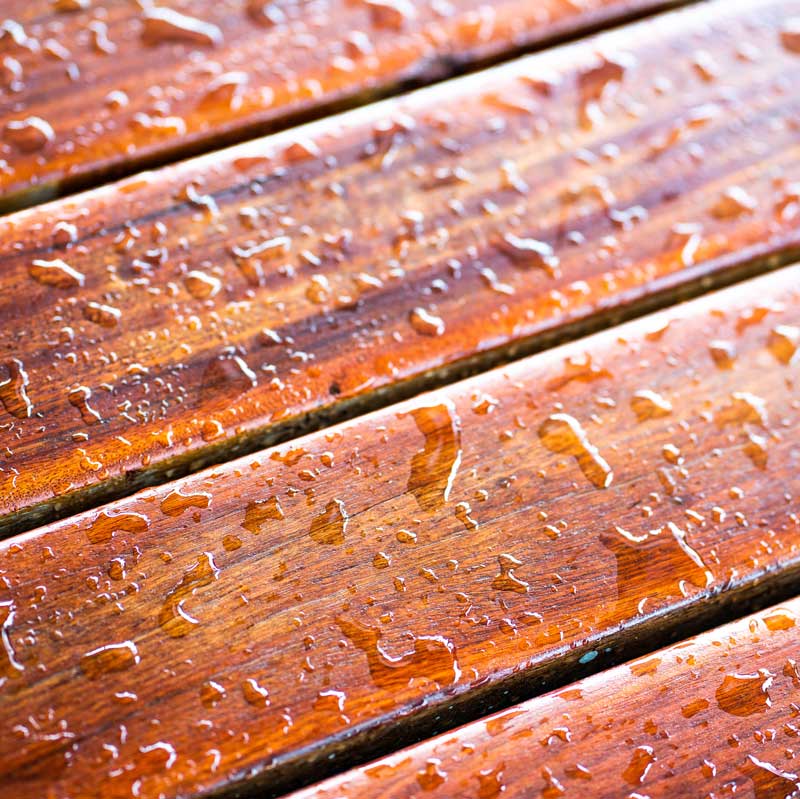 Deck Stained Water