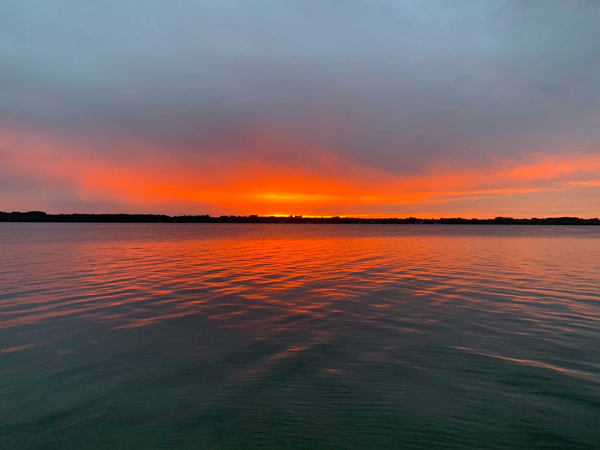 Elk Lake Sunset Glow